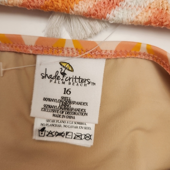 Shide Critters Summer Sorbet Girls Crochet Tie Back Bikini Size 16 NWOT - Picture 5 of 8